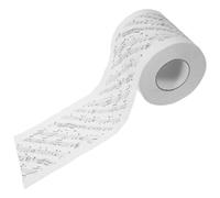 EXCEART Rollo de Papel Higiénico Papel Decorativo Blanco Impreso Notas Seguro y Confiable para Colección y Creativa