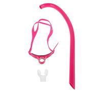 EXCEART Snorkel para Natación de Largos para Adultos, Tubo Frontal Ajustable de Caucho y Plástico, Equipo de Snorkel Unisex para Entrenamiento y Buceo en Piscina y Aguas Abiertas (Rosa)