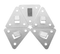 EXCEART Soporte de Pared Pack de 5 Piezas para Extintor de Incendios de Metal Plata Gancho Seguro y Versátil para Sujeción en Casas y Establecimientos Comerciales