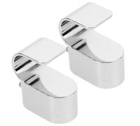 EXCEART Soporte Paquete de 2 Piezas Diseño Fijo de 2 Agujeros de Barra de Aleación de Zinc Plata para Armario para Guardarropa Extracción Rápida