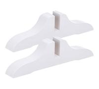 EXCEART Soporte para Biombo de Madera de Álamo Base Estable Diseño Portátil Retráctil 2 Piezas para Hogar y Oficina