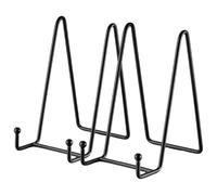 EXCEART Soporte para Platos Decorativos de Hierro Negro 2 Piezas, Exhibidor Estable y Elegante para Escritorio, Adecuado para Gabinete de Vidrio y Cumpleaños