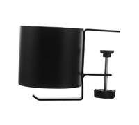 EXCEART Soporte para Tazas Antiderrame Abrazadera, Gancho y Hierro Negro | Diámetro 85mm, Montaje bajo Mesa, Grosor 1, 7 a 2, 5 Pulgadas, Oficina y Hogar