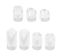 EXCEART Soportes de Almacenamiento Set de 7 Piezas de Anillos de Acrílico Transparente de Alta Gama Diseño de Clip Estable para Exhibición y Organización de Joyas