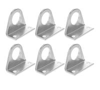 EXCEART Soportes de Montaje para Instalación Segura para Cilindros Neumáticos de Acero Inoxidable , Alta Resistencia y Diseño Dos Orificios para Pernos , Paquete de 3 Pares