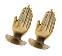 EXCEART Sujetalibros Decorativos de Hierro Dorado Estilo Vintage, Pieza Funcional para Evitar que Textos Caigan en Estantes de Oficina o Hogar