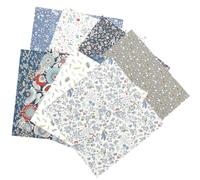 EXCEART Tela de Algodón 8 Piezas 50x50 Cm para Patchwork Estampado Floral Vintage, Cuadrados para Costura Diy, Manualidades, Confección de Sábanas y Acolchados Decorativos