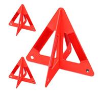 EXCEART Triángulo de Advertencia Reflectante Plegable y Fácil de Almacenar 3 Piezas para Coches de Pvc Naranja Adecuado para Seguridad Vial y Situaciones de Emergencia