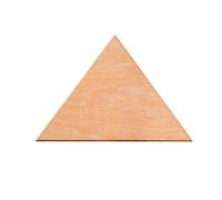 EXCEART Triángulos de Madera Beige para Manualidades de Bricolaje, 6 Piezas, Material Madera, Tamaño 160mm, Ideales para Adornos y Etiquetas