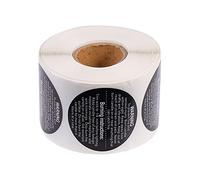 EXCEART Vela Handmade Etiqueta De Advertencia 500 Unidades de Pegatinas de Advertencia para para Pegatinas para de Pegatinas Redondas Impermeables Pegatinas para Copa Etiquetas