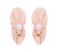 EXCEART Zapatos De Baile Ligeros Sin Cordone 1 Par Zapatos De Baile De Cuero Punta Elásticos Zapatillas De Ballet Rosa Botas De Ballet para Niñas
