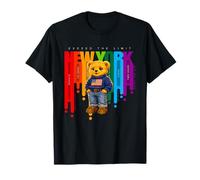 Exceed The Limit New York Teddy Bear- Colorful NYC Boroughs Camiseta