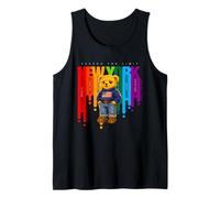 Exceed The Limit New York Teddy Bear- Colorful NYC Boroughs Camiseta sin Mangas