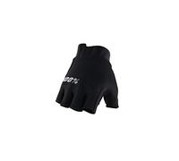 EXCEEDA Gel Short Finger Gloves Solid Black SM