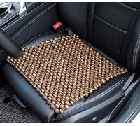 Excel Life Funda de Asiento de Madera Natural con Cuentas, cómoda y Fresca, cojín de Asiento de Masaje de Verano (Cuadrado), tamaño Mediano para Coche, sedán, SUV, Silla de Oficina