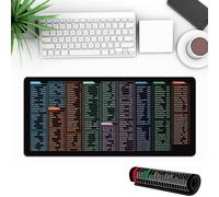 Excel Mouse Pad Shortcuts, Anti-slip Keyboard Pad, Excel/word/ppt/office/windows Shortcuts Mouse Pad, Excel Short Cut Desk Mat (400X900X3mm,06)