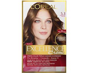 Excelence - Crema colorante castaño claro dorado 5.3, 40 ml
