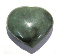 Excelente 69 gramos Labradorita 46 mm corazón cristal de roca sanación Reiki Feng Shui Hombres Mujeres Regalo Energía Positiva Meditación salud riqueza metafísica Gemstone de bienestar tranquilo fuerza amor éxito