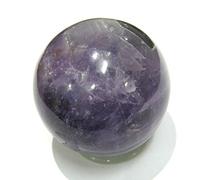 Excelente Esfera de amatista de 148 gramos 48 mm Meditación curativa de cristal Reiki Feng Shui Bola metafísica Piedra preciosa Vaastu Energía espiritual Regalo de la oficina en casa