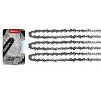 EXCELFU Paquete de 3 cadenas de motosierra de 8 pulgadas 3/8 LP .050 pulgadas 33 eslabones de accionamiento compatibles para Chicago, Earthwise, Greenworks y más