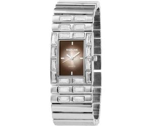 Excellanc 152021000039 - Reloj analógico de mujer de cuarzo con correa de aleación plateada