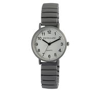 Excellanc Design - Reloj analógico de cuarzo para mujer, con cordón de metal, color blanco mate, gris, gris, gris