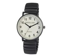 Excellanc Design - Reloj de pulsera para mujer, analógico, de metal, elástico, flexible, de cuarzo, color blanco y gris, gris