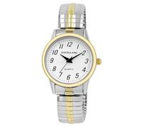 Excellanc llanc Mujer Reloj con cordón plata metal blanco clásico elegante cuarzo analógico reloj de pulsera