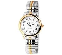 Excellanc llanc Mujer Reloj con cordón plata metal blanco clásico elegante cuarzo analógico reloj de pulsera