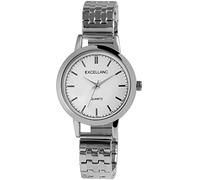 Excellanc Reloj Pulsera de Mujer de Acero Inoxidable, Correa de Tracción, Analógico, Cuarzo, 1700065, Plateado
