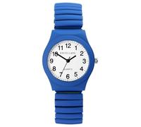 Excellanc Reloj de pulsera para mujer con correa de acero inoxidable, color azul real