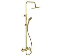 Excellent Clever 2.0 conjunto de ducha a pared con rociador con efecto lluvia oro AREX.4181GB