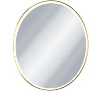 Excellent Corido espejo 80x80 cm circular con iluminación con lámina calefactora dorado DOEX.CO080.GL
