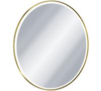 Excellent Corido espejo 80x80 cm circular con iluminación con lámina calefactora dorado DOEX.CO080.GB