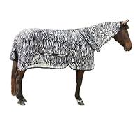 EXCELLENT Cuidado De Los Cascos Del Caballo Manta Para Moscas Y Eczemas Zebra Con Sección De Cuello 185 cm