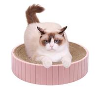 Excellent Design: The Cat Scratch Pad is also a cat bed. Because the middle of it is slightly cóncave. Satisfies the cat's habit of curling up to sleep.