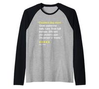 Excellent Dog Mom 5 Stars - Lindo amante de los perros Camiseta Manga Raglan