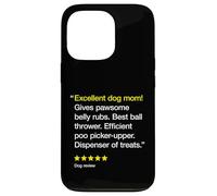 Excellent Dog Mom 5 Stars - Lindo amante de los perros Carcasa para iPhone 13 Pro