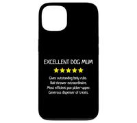 Excellent Dog Mum 5 Stars - Linda y divertida amante de los perros Carcasa para iPhone 13
