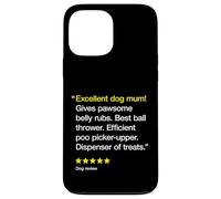 Excellent Dog Mum 5 Stars - Linda y divertida amante de los perros Carcasa para iPhone 13 Pro Max