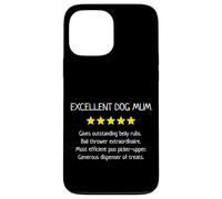 Excellent Dog Mum 5 Stars - Linda y divertida amante de los perros Carcasa para iPhone 13 Pro Max