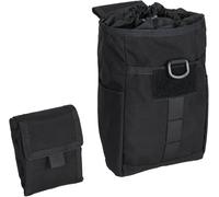 EXCELLENT ELITE SPANKER Bolsa de Descarga Plegable Táctica Bolsa táctica de Nylon Molle Bolsa Multiusos con cordón para revistas（BLK）
