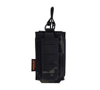 EXCELLENT ELITE SPANKER Cargador de Pistola y Cargador de Rifle Molle táctico para M4 M14 M16 AK AR Cargador de Nylon elástico Ajustable（Sencilla,MCB.