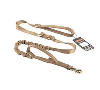 EXCELLENT ELITE SPANKER Correa de perro táctica resistente ajustable de 5 a 6 pies sin tirones de cuerda elástica con 2 asas de control acolchadas para perros medianos, grandes, XL