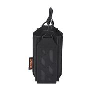 EXCELLENT ELITE SPANKER Funda táctica Molle para radio, ajustable, de nailon, para policía, seguridad y rescate, A-negro.