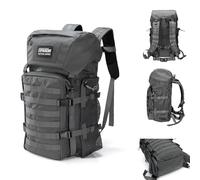 EXCELLENT ELITE SPANKER Mochila de senderismo para acampar Mochila táctica MOLLE Gran mochila militar para acampar, hacer senderismo y mochilero（GRY）