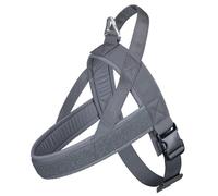 EXCELLENT ELITE SPANKER No Pull Dog Harness Arnés Acolchado Ajustable de Nylon arnés para Perros pequeños arnés para Perros de Paseo arnés para Perros para la formación de Correr(GRY-S)