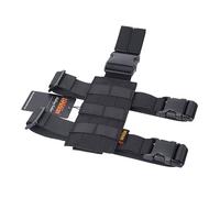 EXCELLENT ELITE SPANKER Tactical Drop Leg Holster Plataforma de Pierna de caída Ajustable Módulo Molle Bolsa Universal para Pierna Izquierda/Derecha(Negro)