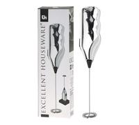 Excellent Houseware Espumador de Leche Cromado Acero Inoxidable
