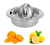 Excellent Houseware Exprimidor de Cítricos de Acero Inoxidable, 0.8 Litros, Ø16 cm, para Cocina